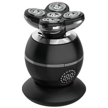 新款剃光頭理發智能男士刮光頭五刀頭電動剃須刀充電式刮胡刀