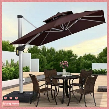 戶外遮陽傘 新品庭院傘 商用太陽傘 花園陽臺別墅露臺大型室外羅馬傘