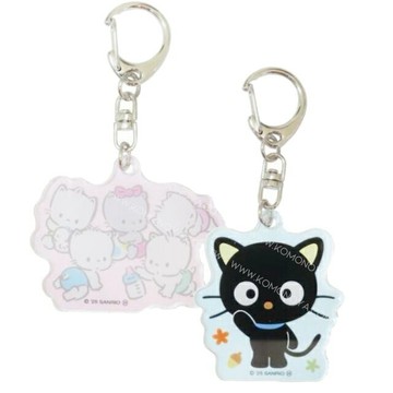 小禮堂 Sanrio 三麗鷗 造型壓克力吊飾鑰匙圈 (全身款) 巧克貓 Nya Ni Nyu Ne Nyon