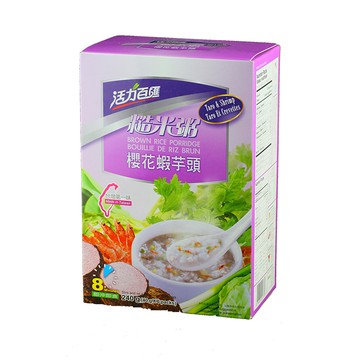 【活力百匯】櫻花蝦芋頭糙米粥(40gX6入)