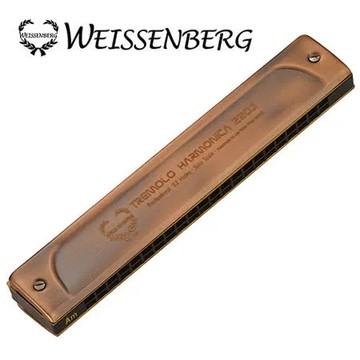 WEISSENBERG 2203-RD 專業款22孔複音口琴(紅古銅)