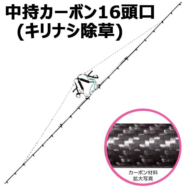 中持 カーボン 噴口 中持 カーボン 16頭口 キリナシ除草 G3/8 (142105