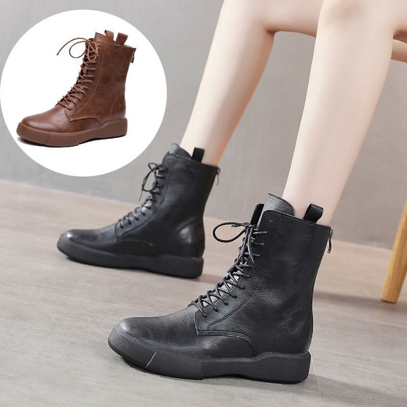 ブーツ レディース本革 レースアップブーツ ショートブーツ レディース 裏起毛ブーツ春秋冬 編み上げ ヒールブーツ ショート丈 黒 靴 くつ美脚 歩きやすい 通販 Lineポイント最大0 5 Get Lineショッピング