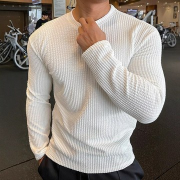 2023跨境歐美男裝秋冬新款時尚針織長袖毛衣男上衣亞馬遜針織衫鑫弘-衣錦男裝