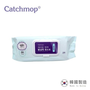 【THE LOEL】韓國神奇抹布系列- Catchmop 地板消毒濕紙巾30抽 (28x21cm)｜99.9%除菌率認證