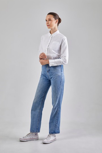 Oxford shirt : Long Sleeve (White , 白) 長袖襯衫