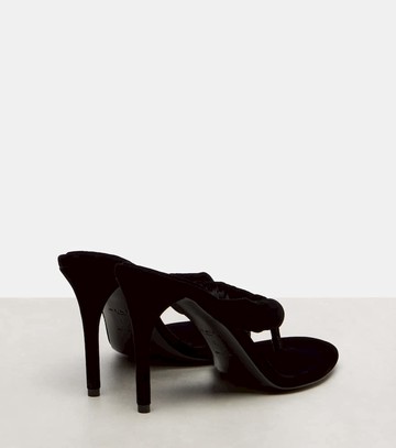 Alaïa 90 velvet thong sandals
