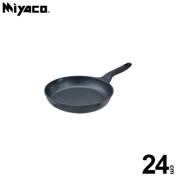 【Miyaco米雅可】礦岩鑄造不沾平底鍋24cm(無蓋)