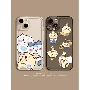 烏薩奇chiikawa適用蘋果15手機殼iphone14promax可愛13卡通12mini小八11新款x吉伊16卡哇8plus透明xr防摔xs套