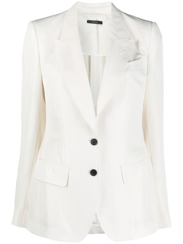 TOM FORD - single-breasted blazer - women - Polyester/Acetate/Viscose - 40 - White