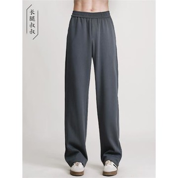 長腿叔叔加長男褲秋季寬松直筒加長運動衛褲青少年高個子加長褲男