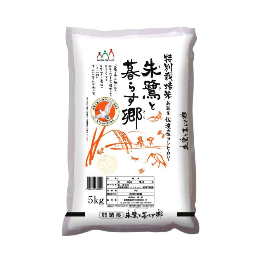 新潟 佐渡産コシヒカリ 特別栽培米 5kg ギフト プレゼント お中元 御中元 お歳暮 御歳暮