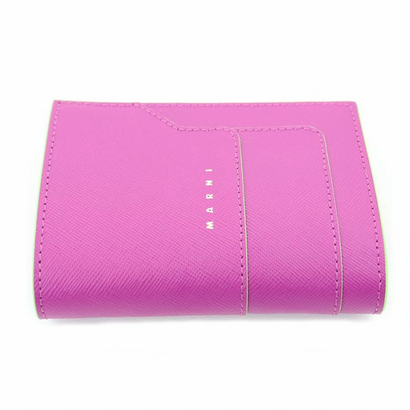 新品　MARNI 二つ折り財布 ピンクラベンダー MARNI マルニ 二つ折り財布 Marni mending Bi-Fold Wallet