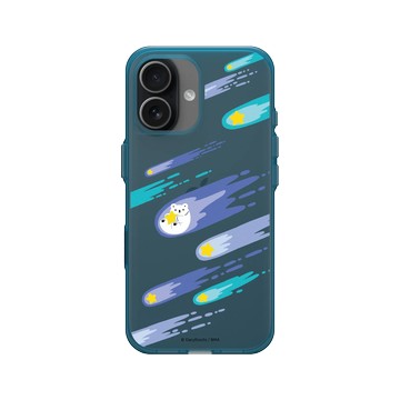 iPhone 17 Clear (相機按鈕) 夜幕藍 - 白白日記 Darylhochi - 流星雨