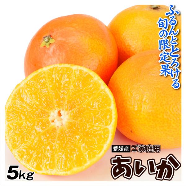 みかん 5kg あいか 愛媛産 ご家庭用 柑橘 蜜柑 送料無料 食品
