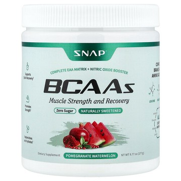 Snap Supplements, 支鏈胺基酸，石榴西瓜味，9.77 盎司（277 克）