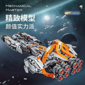 台灣出貨｜免運✨拼裝積木  星際戰機宇宙戰艦拼插積木拼裝益智玩具8-10歲以上兒童男孩子禮物 兼容積木
