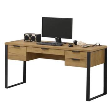 北歐鄉村風雅博德黃金橡木5尺書桌