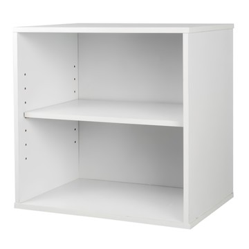 EASYHOME CUBE 魔術方塊可堆疊開放收納櫃 41 x 28.4 x 40.6公分 台灣製  白色  1個