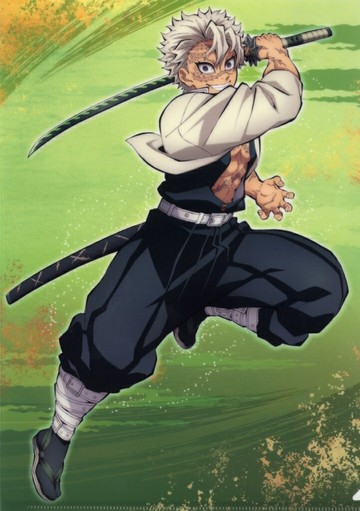 不死川實彌巡演2024新插圖A4文件夾世界巡演上映鬼滅之刃羈絆的奇跡，然後去練習柱子劇場版商品