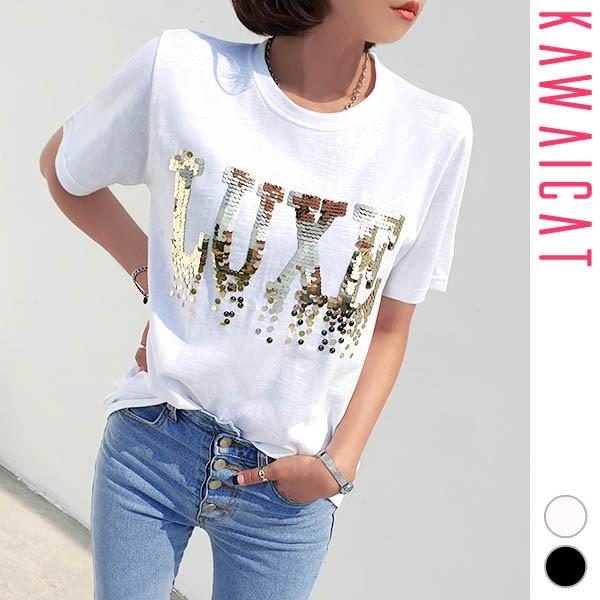 グッチ　スパンコールロゴ　アイボリー　半袖Tシャツ　キラキラ　レディースL程度 グッチスパンコールロゴアイボリー半袖Tシャツキラキラ