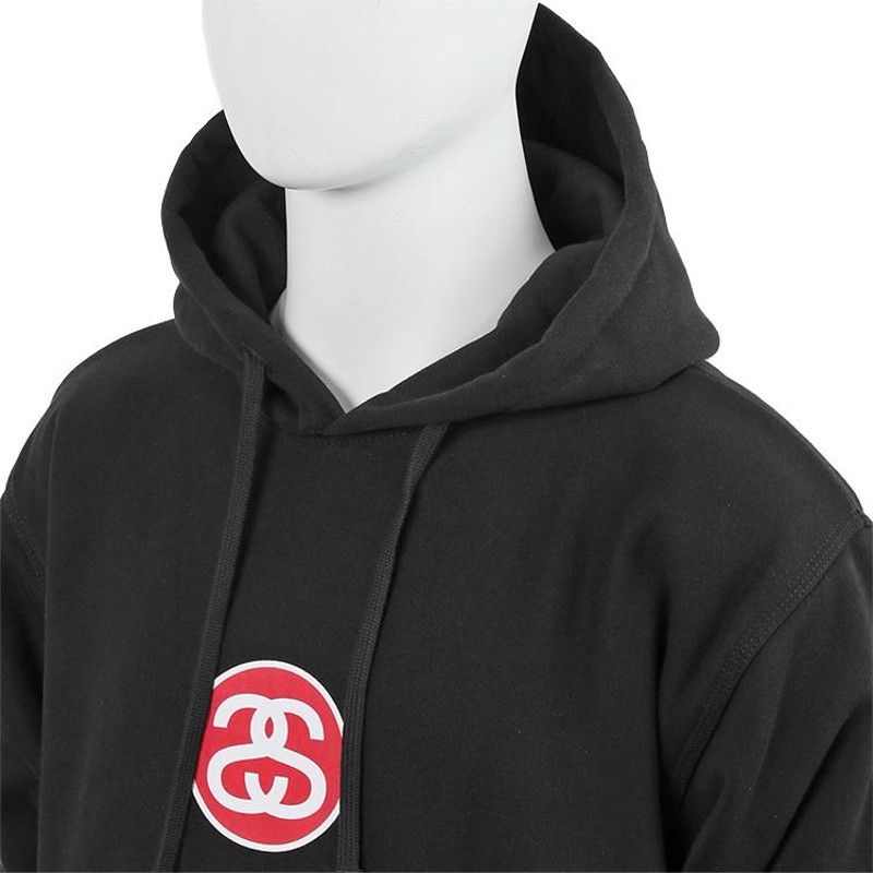 STUSSY パーカー シャネルロゴ SS-LINK HOODIE 裏起毛 1924825-BLACK 