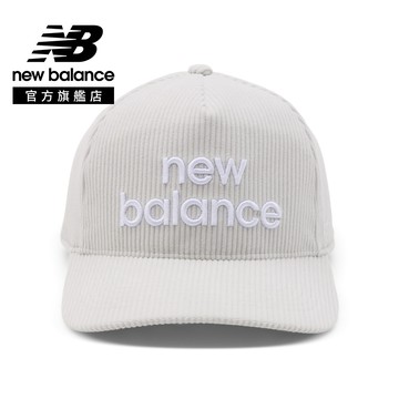 [New Balance]燈芯絨棒球帽/老帽(47聯名)_中性_淺灰色_AC5504LGYM