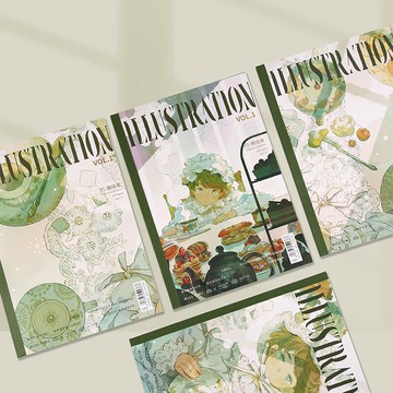 拾光白霧茶會無線膠裝期刊橫線手帳B5本學生用可愛日記事筆記本子