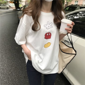 ZUCA”S - 卡通短袖T恤 - T-8405