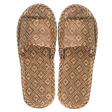 AXIS 艾克思 藤草四季涼爽透氣室內拖鞋 男女款 雙色藤草編織 防滑耐磨  42~43(280mm)  菱格紋  1雙