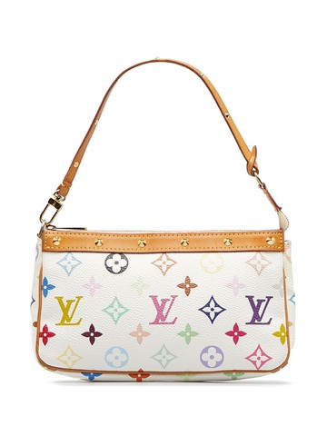 Louis Vuitton - 2003 pre-owned Monogram Multicolour shoulder bag - women - Canvas - One Size - White