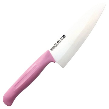 FOREVER 日本製造 高精密陶瓷刀  18cm  粉色 + 白色  1把