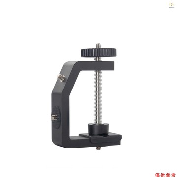 通用 C 型夾多功能鋁合金 C 型夾座,帶 1/4 英寸螺絲,用於相機麥克風視頻燈 T1V