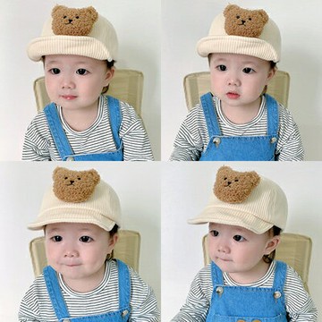 Baby童衣 立體QQ熊棒球帽 寶寶遮陽帽88928