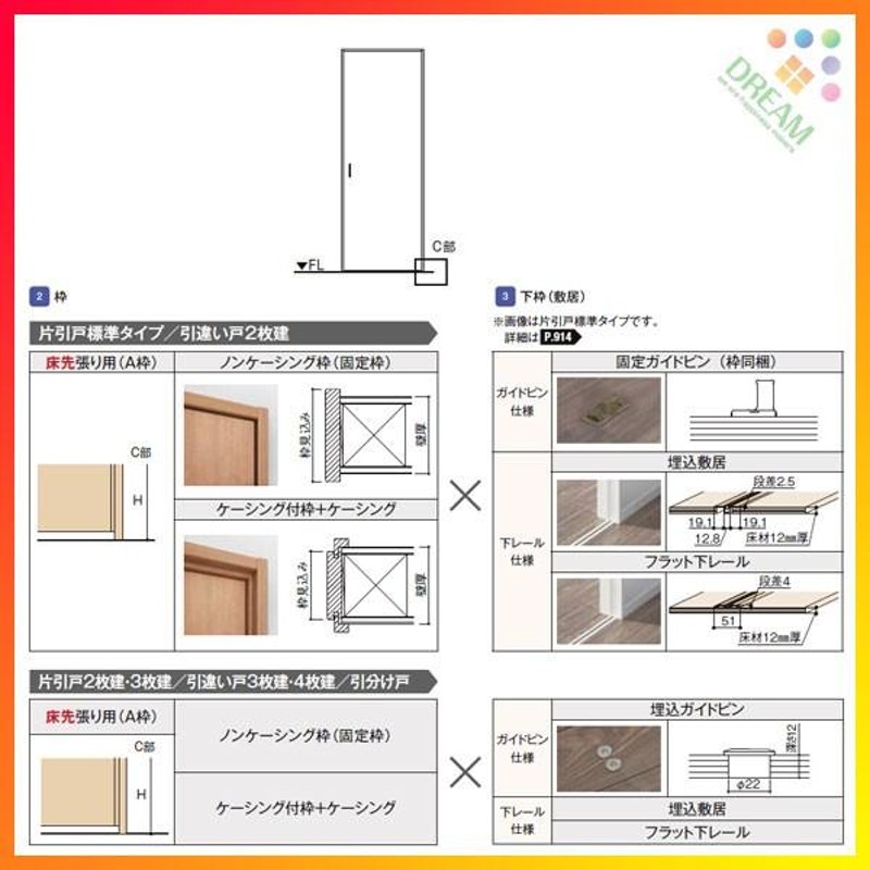 可動間仕切り 片引戸標準タイプ 引戸上吊方式 ラシッサD パレット LGJ