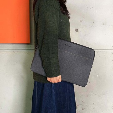 Solis德克薩斯系列15.7吋筆電保護套-牛仔黑