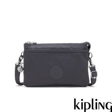 『千層包』Kipling 月光灰單肩隨身斜背包-RIRI