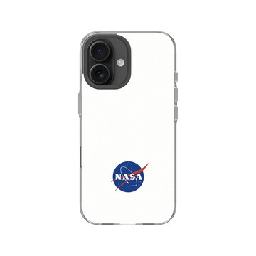 iPhone 16 Clear Case（相機按鈕） 透明 - NASA - Meatball (White)