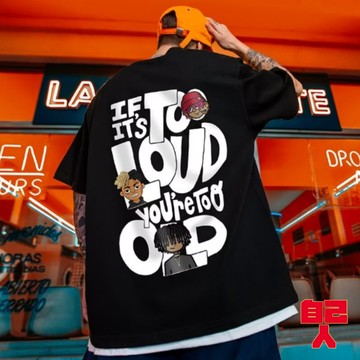 【自己人】落肩五分袖 大尺碼 男士短袖 五分袖 男生衣服 情侶上衣 M-5XL 男生上衣 寬鬆T恤 ATD2064