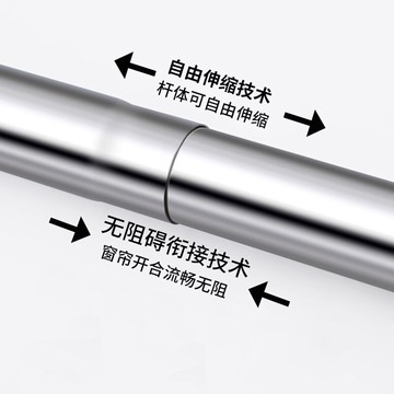 免打孔窗簾伸縮桿超強承重可調節羅馬桿門簾窗簾浴室隔斷簾晾衣桿