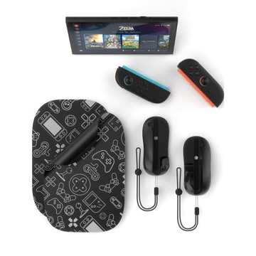 新款Switch2代左右小手柄便攜式磁吸鼠標Switch2手柄鼠標墊套裝