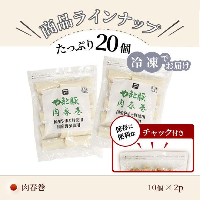 やまと豚 肉春巻 20本 [冷凍] 春巻 春巻き はるまき 冷凍 冷凍食品 業務用 点心 お取り寄せ グルメ 豚肉 ご飯のお供 食べ物 おかず 惣菜 お惣菜 内祝い お返し