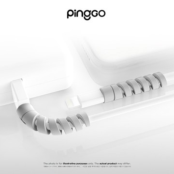 PingGO QQ線 充電線 傳輸線 螺旋線套 保護線套 充電線防斷 線套 防斷 數據線保護套 傳輸線保護套 螺旋套