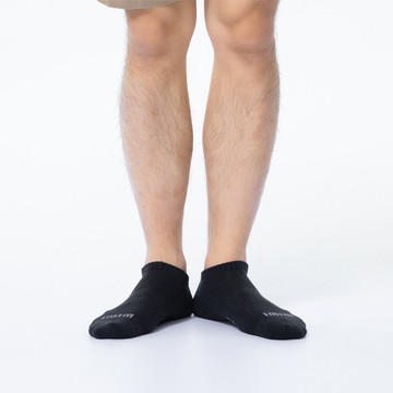 舒適休閒抑菌船型除臭襪(經典黑 男M-L)