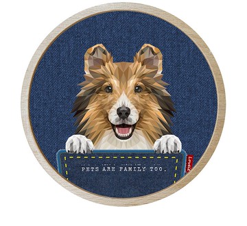 軟式珪藻土吸水 -牛仔風格套組(杯墊+櫸木底座)