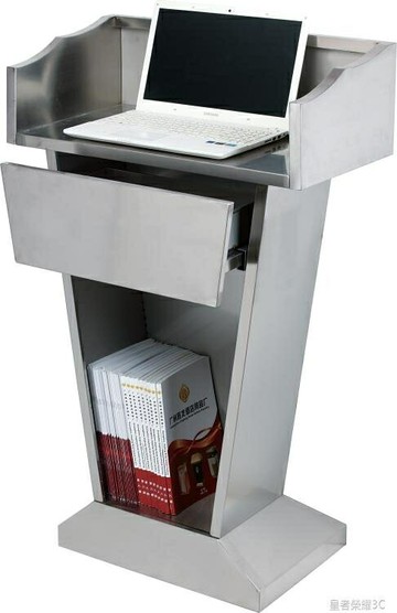 ☆樂天精選演講台戶外接待台迎賓台物業禮賓不銹鋼演講台酒店發言台咨客登記台 雙11全館免運