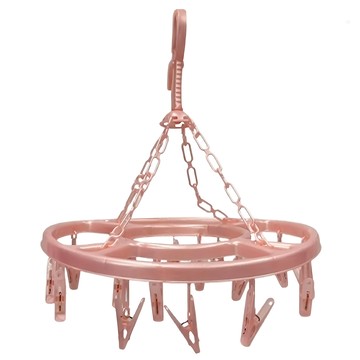 282圓曬衣架 多夾設計 360度旋轉 襪子內衣褲  顏色隨機  不適用