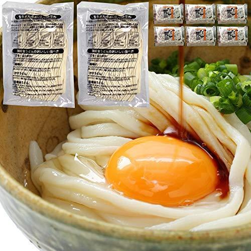 天然生活 讃岐うどん6食分600g (300g×2袋) 鎌田醤油特製ダシ醤油6袋付 香川 本場 生うどん 天然海水塩 SM00010370