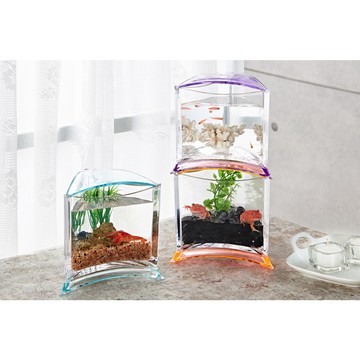 P老闆水族~伊士達ISTA《摩登造型缸 三角缸 》魚缸 水族箱 桌缸 鬥魚 烏龜 角蛙 鰲蝦 造型缸 澤龜 爬蟲 飼養缸