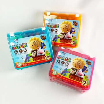 【龍品文創】 雄獅 BLM 透明盒彩色筆 12色 外盒隨機顏色出貨 SIMBALION